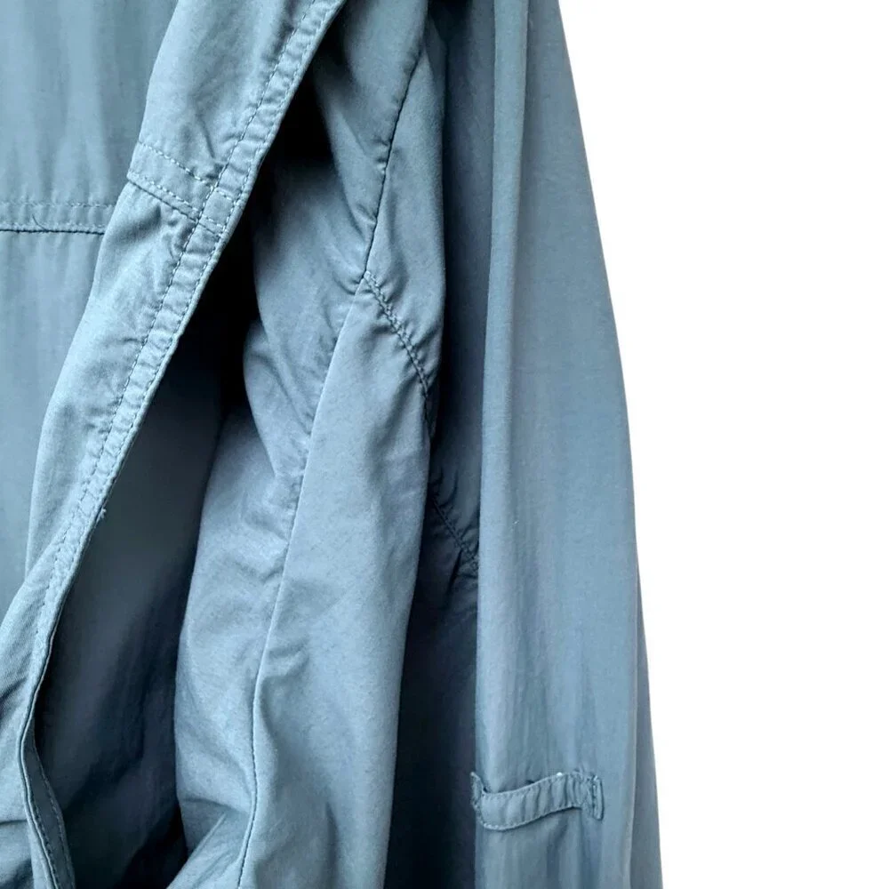 EMS  Mens Utility Shirt Large Blue Nylon Hiking Eastern Mountain Sports Outdoors